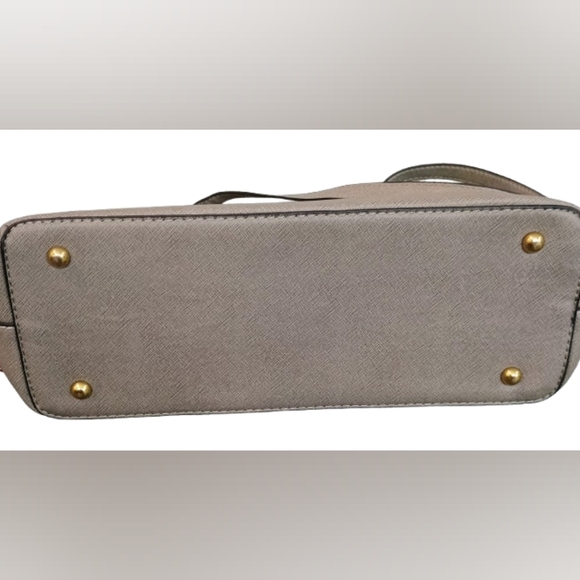 Elim & Paul Off-White Cream Gray Neutral Canvas Tote Bag - Picture 7 of 10